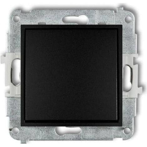 Mécanisme d'interrupteur unipolaire Icon, noir mat, 12IWP-1