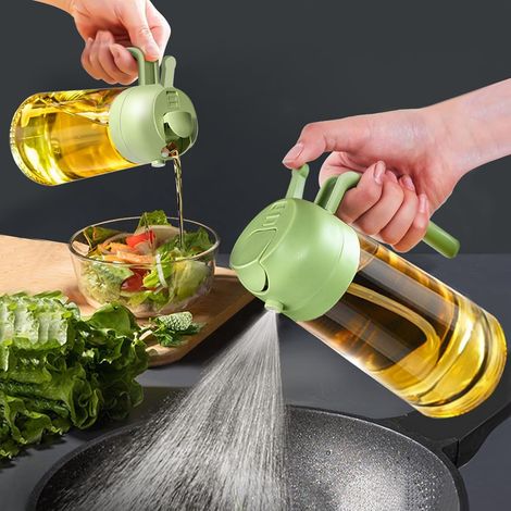 1 Distributeur Huile, Verre, Filtre Alimentaire, 470ml, Cuisine
