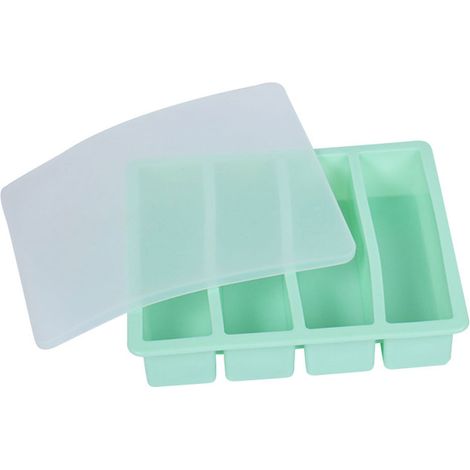 Eiswürfelform aus Silikon – 12 Fächer – Abnehmbarer Deckel – BPA-frei – Für Zuhause und Bar – 1 Stück (1/5)