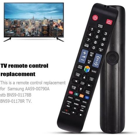 Télécommande Universelle Fit Pour Samsung Aa59-00790a, Télécommande De Remplacement Pour Téléviseur Compatible Avec Sumsung St-Ywey (1/4)