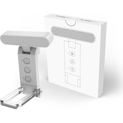 Mini-Leselampe zum Zusammenklappen, USB-aufladbar, weiß