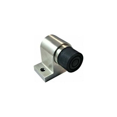 Tope de puerta de alta resistencia para puertas de hasta 120 kg, con resorte, fabricado en acero inoxidable 304, finamente pulido.