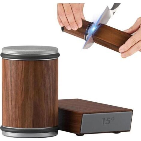 Roller Knife Sharpener, with 15 and 20 Degree Industrial Diamond for Knife Sharpening, Roller Knife Sharpening System for Kitchen Knives (M (1/4)