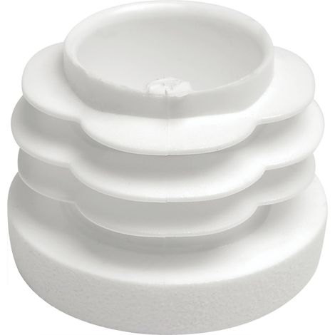 Lamellenstopfen rund ø 25 mm Rohrstopfen Wandstärke 1 - 3 mm Kunststoff weiß