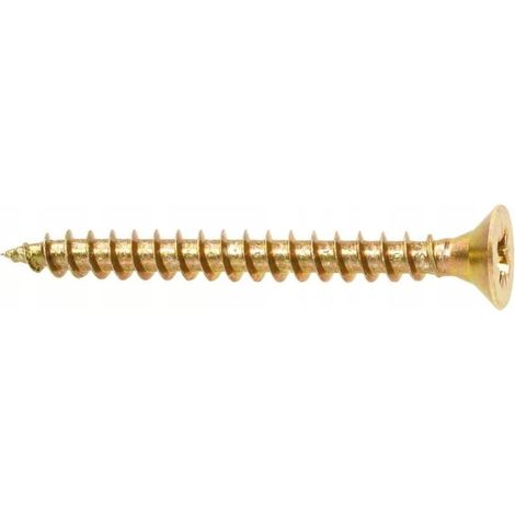 Gehärtete Holzschrauben 3x40mm 35Stk PZ2 gold