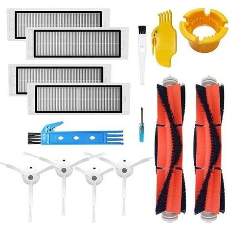 Accesorios UlisemKit para aspiradoras XIAOMI MI Robot S6 S60 S65 S5 Max T6: 2 cepillos principales y 4 cepillos laterales. (1/4)
