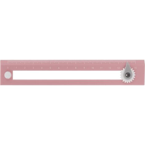 Compas avec règle intégrée - Outil de précision pour géométrie et dessin scolaire - Rose (1/5)