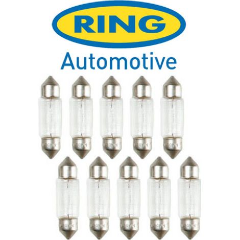 10x Ampoules Navettes 12V C5W SG8-5.5d 11x38mm C5W