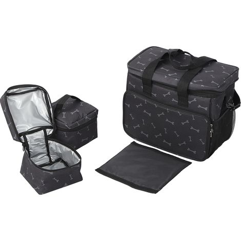 Multifunctional Pet Travel Bag Large Capacity Portable Bag Storage Organizer Kit for Cat Dog