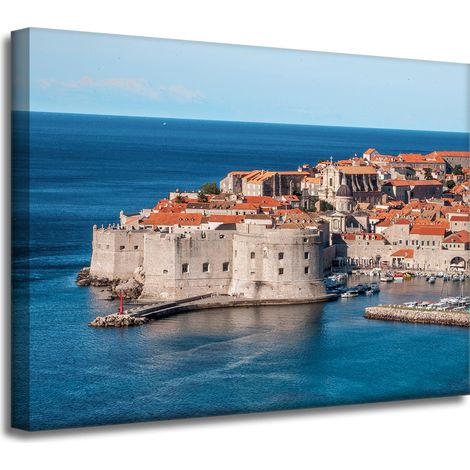 Leinwanddruck Architektur Kroatien 40x30 cm Dubrovnik Zadar Urlaub