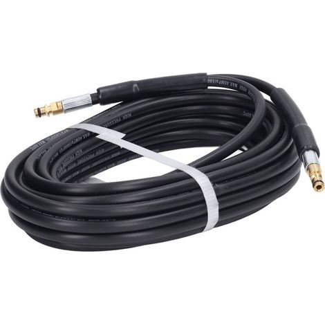 Tuyau d'eau haute pression en caoutchouc de 15m, 5800psi, 40mpa, remplacement de tuyau de laveuse à pression pour Karcher K2 K3 K4 K5, 2 bouchons d'extrémité (1/5)