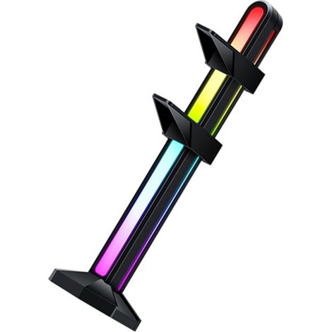 Support pour Carte Graphique Effet Lumineux Personnalisable Noir Argb en Abs Hauteur Réglable et Protection Antidérapante pour Montage DIY (1/5)