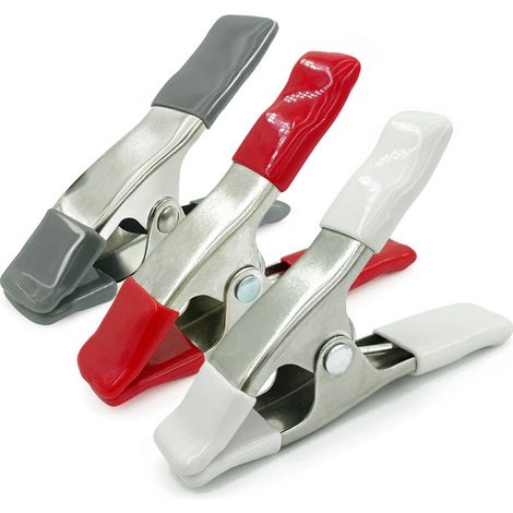 Weiße, 4 Zoll lange A-förmige Clips für Gärten, Gewächshäuser, Plastikfolien, Schattiernetze, Gartenbau und Brautkleider (3er-Packung) (1/5)