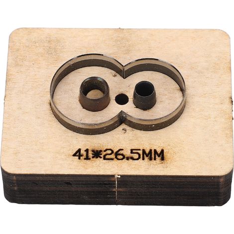 Emporte-pièce cuir 8 formes découpe poinçon outil artisanal moule 41x26,5mm pour papier caoutchouc (1/5)