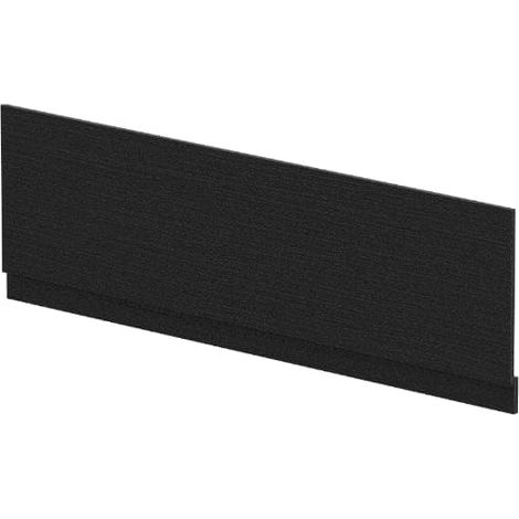 Nuie Charcoal Black Woodgrain 1800mm Front Bath Panel with Plinth - MPD607N (1/5)