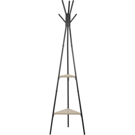 PERCHERO PIE NEGRO MELAMINA MOA - 50X50X180 (1/3)