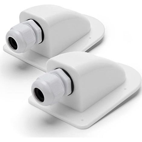 2 Pieces Waterproof Solar Cable Entry Cable Gland for 6-12mm Cable,Solar Single Cable Entry Gland for Solar Panels of Motorhome, Caravan, Boat (1/4)