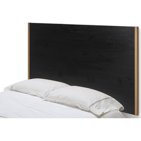 Cabecero 190X3X90 Madera Negro/Metal Dorado (1/3)