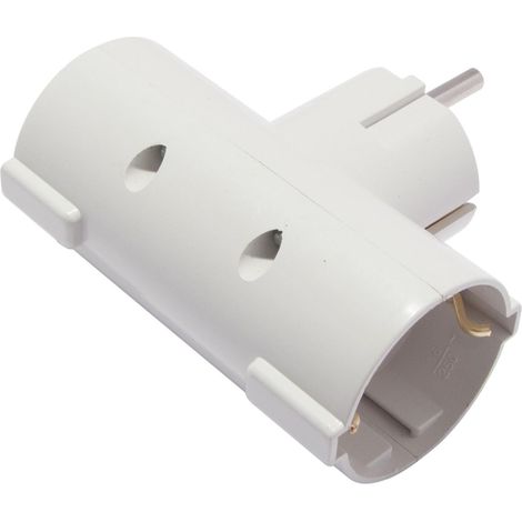 Domino latéral Schuko 2x16A - Blanc - Chacon (1/3)