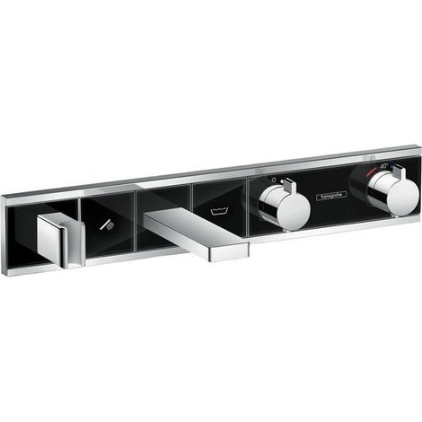 Module thermostatique Select bain/douche encastré noir/chromé
