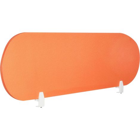 Pannello Divisorio Fonoassorbente per scrivania in PET arancione 160 x 40 cm Sparky (1/5)