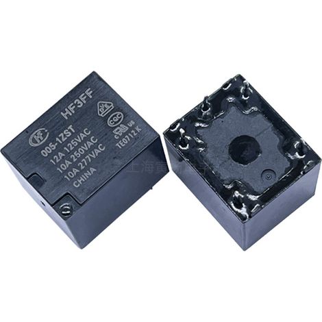 Hongfa HF3FF/005-1ZST 5V DC 10A 5-poliges Ein/Aus-Relais, Original-Elektromagnetsignal