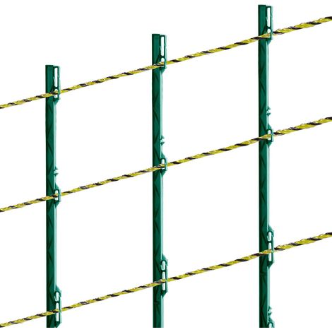 Fil Électrique de Clôture, 1026m Polywire Portable, Ø 3mm, 6 Brins en Acier Inoxydable, Résistant UV et Rouille, pour Chevaux, Bovins, Bétail (1/5)