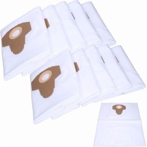 (Blanc)Sacs à aspirateur synthétiques 10 pièces pour DEXTER POWER 1500W Graphite 1500W 59G607 MacAllister 1400-30L Parkside PNTS 1250 - (1/5)