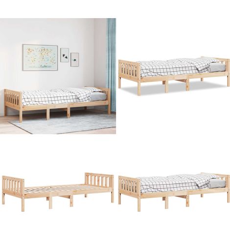 vidaXL Lit pour enfants sans matelas 90x190 cm bois de pin massif (1/5)