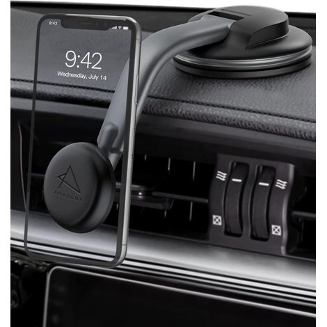 Support Telephone Voiture Tableau de Bord Support Telephone Voiture Ventouse réglable Porte Telephone Voiture Aimant Rotation à 360° Support Telephone Voiture magnetique Gris (1/5)
