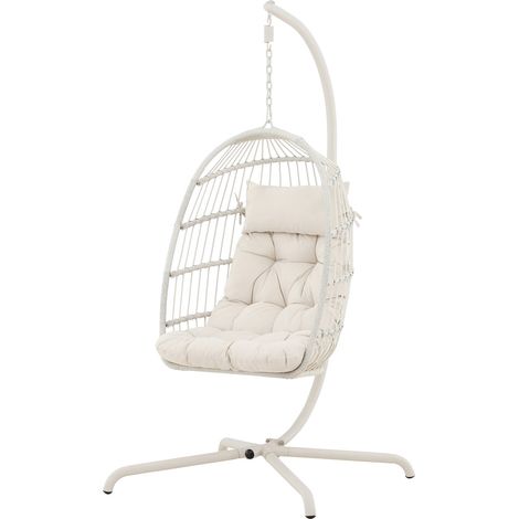 Trezza Hängesessel mit Stativ beige. (1/5)