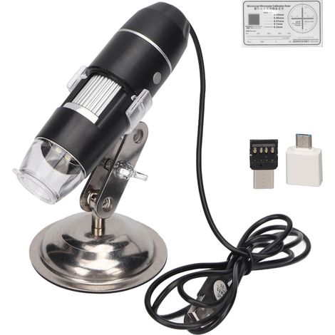 Microscope numérique 0X‑200X USB 8 LED blanches, caméra de grossissement portative pour Windows XP (1/5)