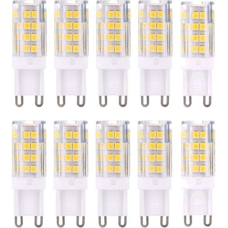 Ampoules LED G9, blanc chaud 3000K 5W, lot de 10 (1/5)