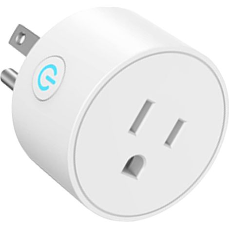 Prise Connectée WiFi 10A 100V‑240V Blanche, Commande Vocale et à Distance pour Maison et Hôtel, Compatible Domotique (1/5)