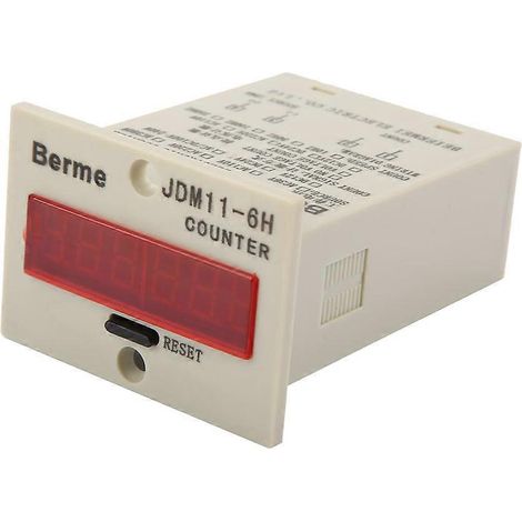 Compteur électronique JDM11-6H DC36V à affichage 6 chiffres (1/4)