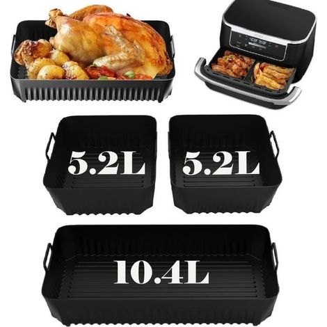 Moule en Silicone AF500EU - Antiadhésif - Résistant à la chaleur - 27cm x 21cm x 3.5cm (1/4)