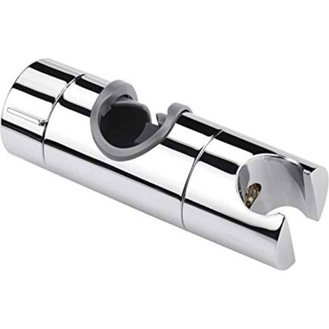 Einzelnes Duschregal, universell in Silber, kompatibel mit Stangen von 18 bis 25 mm, aus robustem ABS. (1/4)