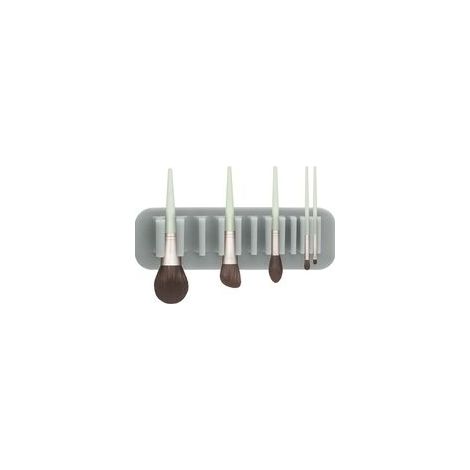 Suction Cup Makeup Brush Drying Rack - Wall - Mounted Silicone Organizer for Brushes (1/2)
