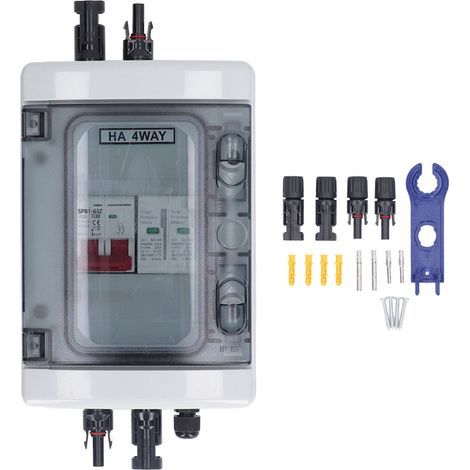 IP65 wasserdichte Photovoltaik-Solarkombinationsbox mit DC500V 32A Leistungsschalter und Überspannungsschutz. (1/5)