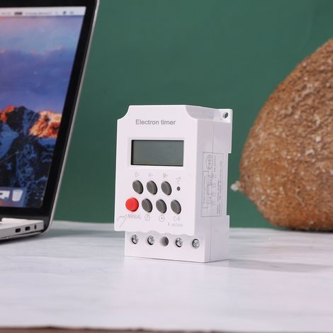 220-V-Digitalzeitschaltuhr, Mikrocomputer, Wochenprogrammierer, elektronische Zeitschaltuhr (1/4)