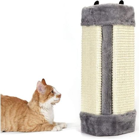 Tapis Griffoir pour Chat, Sisal Gratter Griffoirs, Chats Grattoir pour Angle, Tapis Griffoir d'angle (1/4)