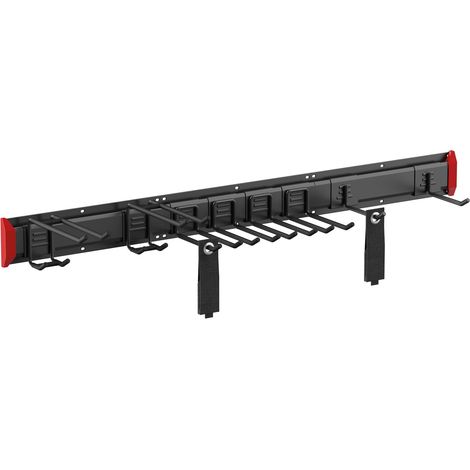 Support modulaire stable pour appareils - HZ58-2L - Montage flexible - Rangement polyvalent avec crochets - Crochet mural pour atelier, garage et jardin - Pour appareils lourds et accessoires (1/5)