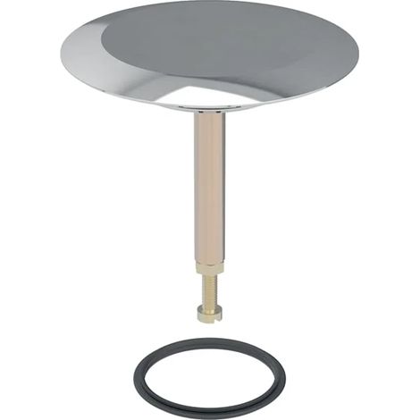 Geberit tapón de válvula para desagüe de bañera con accionamiento por presión: cromo / brillante, 245439211