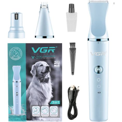 TRADE SHOP - Vgr V-205 Kit Toelettatura 3 In 1 Trimmer Cane Gatto Professionale - (1/5)