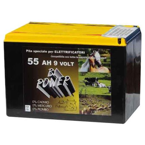 BATTERIA A SECCO PER ELETTRIFICATORI 9V - 130 Ah - durata 13000 ore