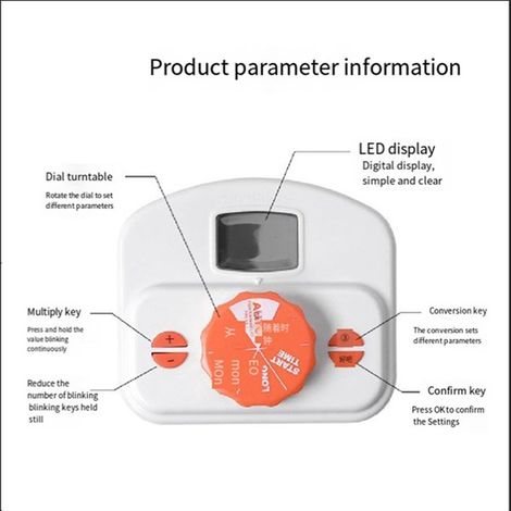 kit. Colour: White + Orange. Material: ABS. Automatic watering system for the home, including a timer, a bucket and a pump. (1/5)