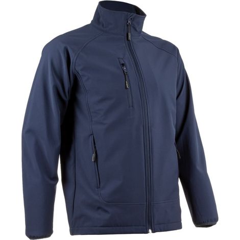 Veste Softshell de travail imperméable - Bleu marine SOBA - CoverGuard  M (1/3)