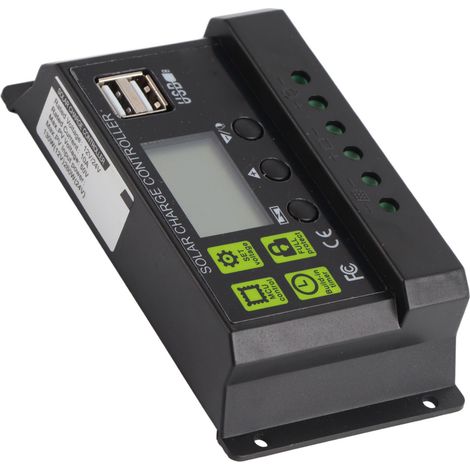 10A PWM-Solarladeregler mit Digitalanzeige, intelligenter Selbsttest-Regler für Solarmodule (1/5)
