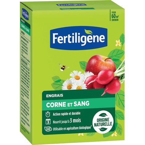 Engrais Corne et Sang 3 kg Action Rapide et Durable Nourrit jusqu'à 3 Mois Jusqu'à 60m² fertilisées Idéal pour la Plantation du Potager, des Fleurs, arbustes, Ornements (1/2)