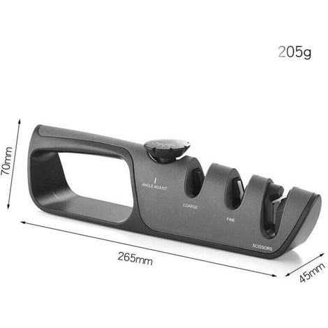 Affilacoltelli da cucina, affilacoltelli professionale con base in gomma antiscivolo per coltelli, forbici, affilacoltelli... (1/4)